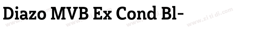 Diazo MVB Ex Cond Bl字体转换